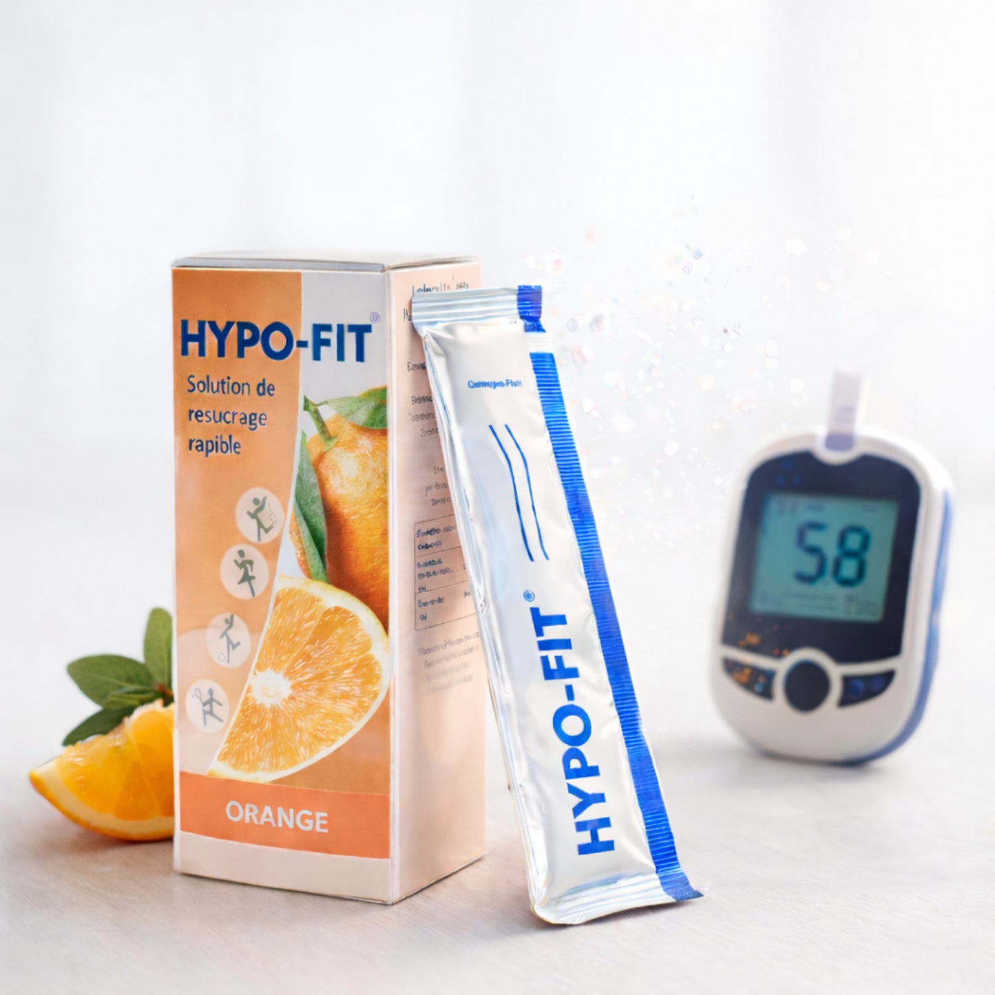 Gel de Glucose en Sticks – Hypo-Fit (1 boîte x 12 sticks) | Diab&Care