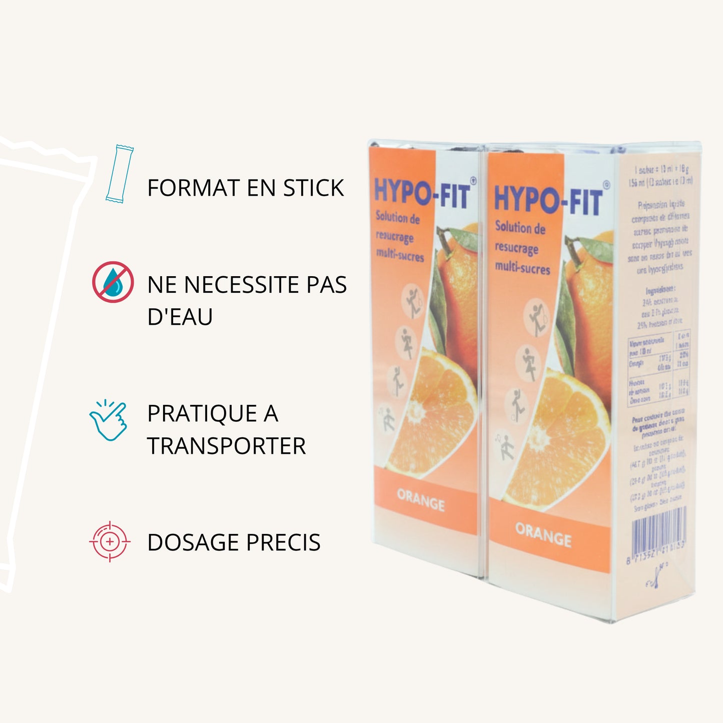 Pack Gel de Glucose Hypo-Fit – 24 sticks (2 boîtes) | Diab&Care
