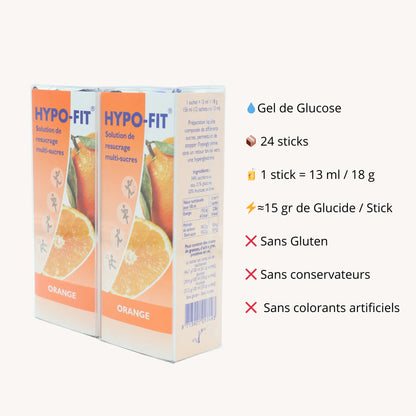Pack Gel de Glucose Hypo-Fit – 24 sticks (2 boîtes) | Diab&Care